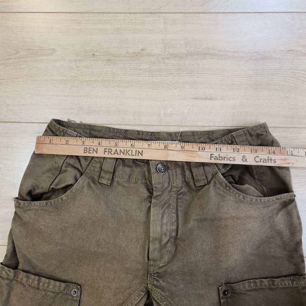 We The Free Supersonic Pants Womens 0 Brown Cargo Twill Relaxed Utility Pockets - Picture 5 of 9